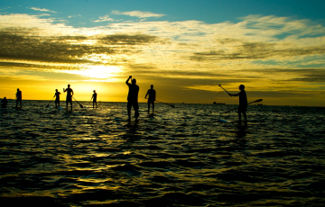 SUP élménytúra a tatai naplementében!